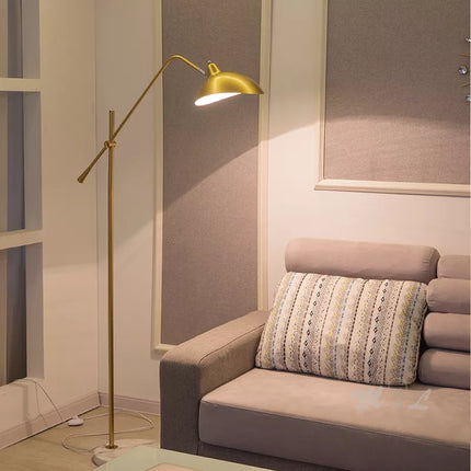 Lampadaire nordique au design simple doré — LZ4X9P2