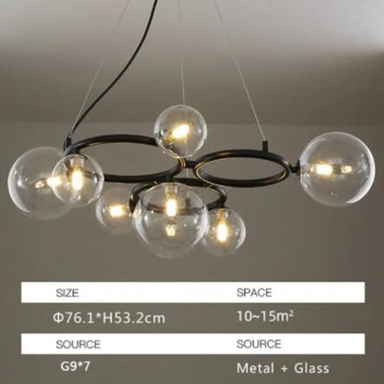 Suspension moderne en verre avec ampoule intégrée pour intérieur — LZ4P9XQ