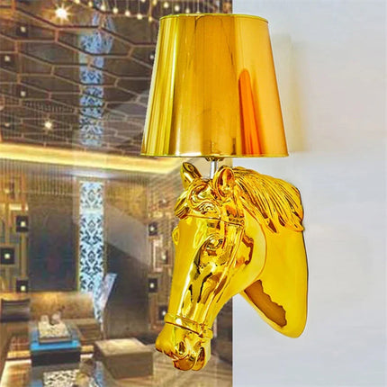 Applique murale cheval style européen pour salon et hôtel — LZ4M9Q2