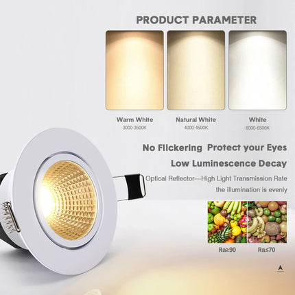 Spot LED encastré dimmable COB super lumineux — LZ4X9P2