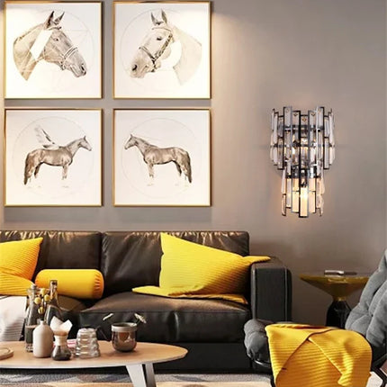 Applique murale moderne en cristal pour décoration intérieure élégante — LZ4X9T2