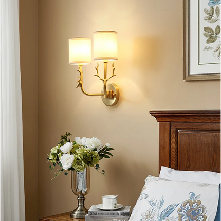 Applique murale en laiton tête de cerf style nordique américain — LZ4X9P2