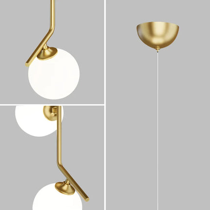 Suspension en verre à bulles au design créatif pour décoration élégante — LZ4X9T