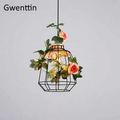 Suspension en bois avec éclairage LED pour plantes — LZ4XJ9
