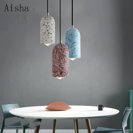 Suspension en ciment au style nordique rétro pour décoration intérieure — LZ4X9B
