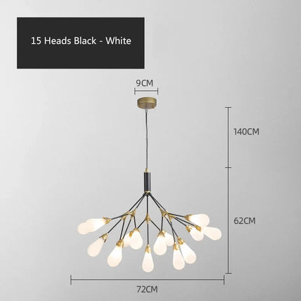 lustre luciole design post-moderne pour intérieur élégant et créatif
