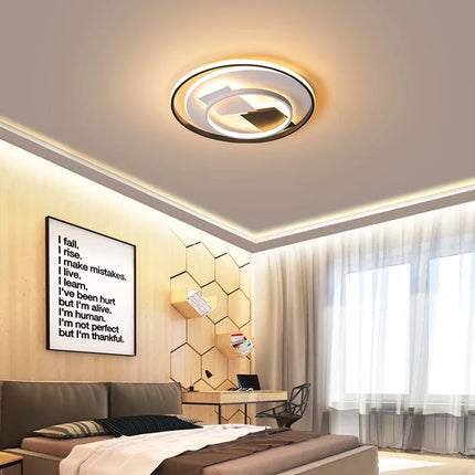 Plafonnier LED luxe au design géométrique Art déco pour intérieur — LZ4X9M