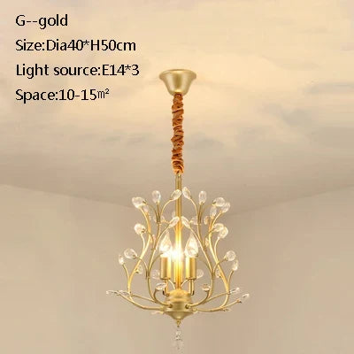 Plafonnier LED en cristal doré pour décoration contemporaine — LZ4X9JQ