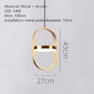 Suspension LED rotative pour café, bar et restaurant — LZ4X9P