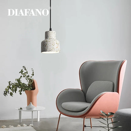 Suspension élégante en ciment pour un éclairage moderne — LZ3X9V