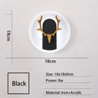 Rond Noir / Blanc froid