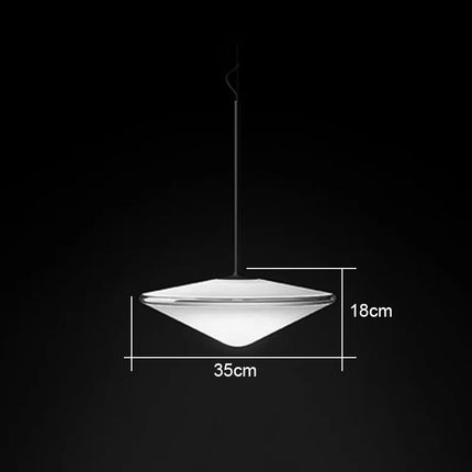 Suspension LED Postmoderne en verre forme soucoupe volante pour salon et salle à manger — LZ4X9T2