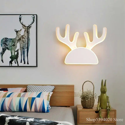 Applique murale en acrylique tête de cerf pour chambre enfant — LZ4X9P
