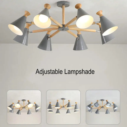 Suspension en bois style nordique pour décoration intérieure — LZ4X9Q2N