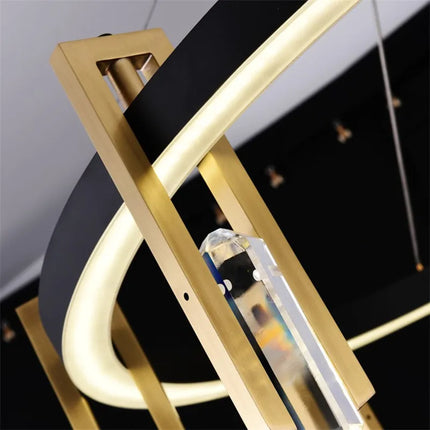 Suspension en cristal style postmoderne pour décoration nordique — LZ4QJ7M