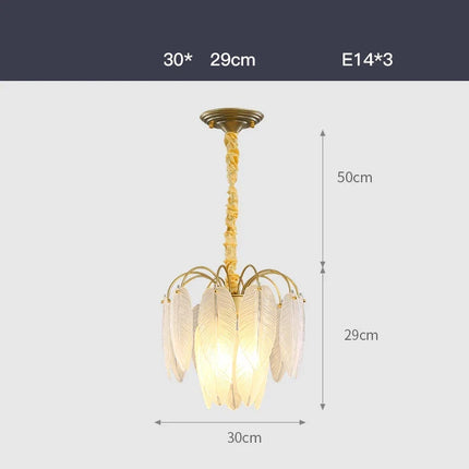 LED moderne verre blanc plume d'oie or argent Lustre éclairage Lustre lampes suspendues Suspension Luminaire Lampen pour Foyer