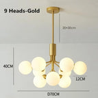 9 têtes d'or / 3 couleurs