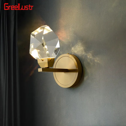 Applique murale LED cristal luxe pour intérieur maison et entrée — LZ4X9B2