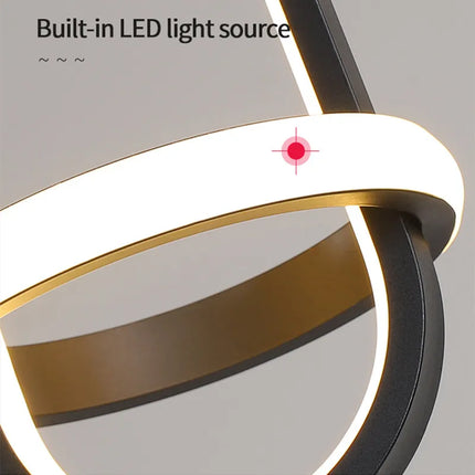 Suspension LED décorative moderne finition or pour intérieur — LZ4X9M