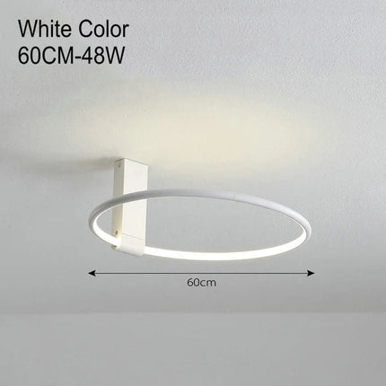 Plafonnier LED rond design scandinave en métal et aluminium — LZ4P9XJ