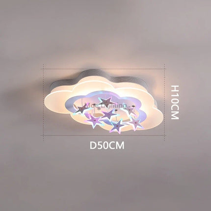 Plafonnier enfant étoiles et nuages lumineux pour chambre — LZ4P9XQ