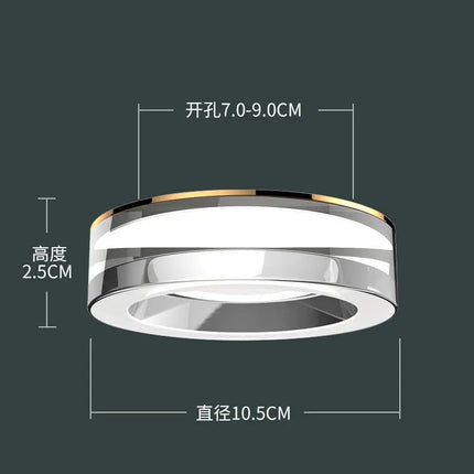 plafonnier led en cristal spot intégré luminaires