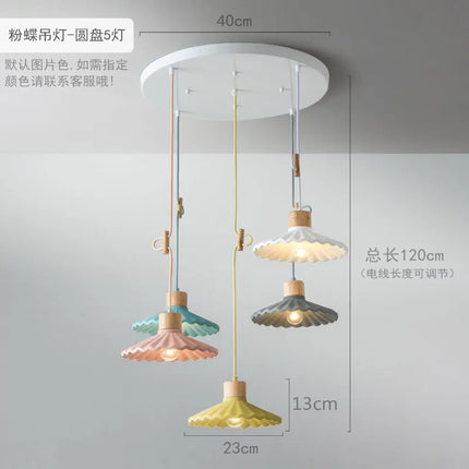 Suspension LED nordique en ciment au design simple et moderne — LZ4P9XQ