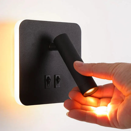 Lustre LED minimaliste avec interrupteur et spot décoratif — LZ4XJ9
