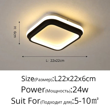 plafonnier led moderne pour intérieur nordique luminaire