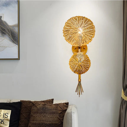 Applique murale design feuille de lotus pour salon et hôtel — LZ4P9XQ