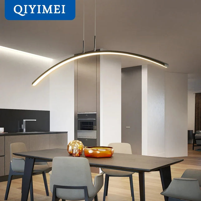 Lustre suspendu moderne avec LED intégrées et télécommande — LZ4X9P2