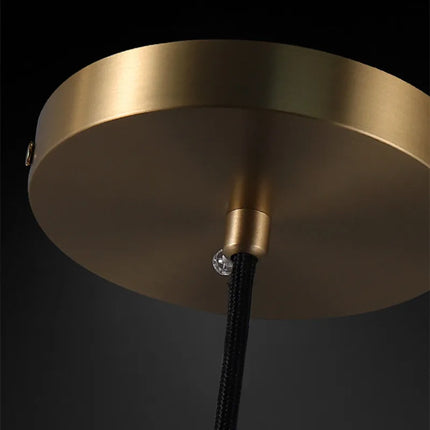 Suspension design nordique en laiton et cristal pour intérieur élégant — LZ4X9P