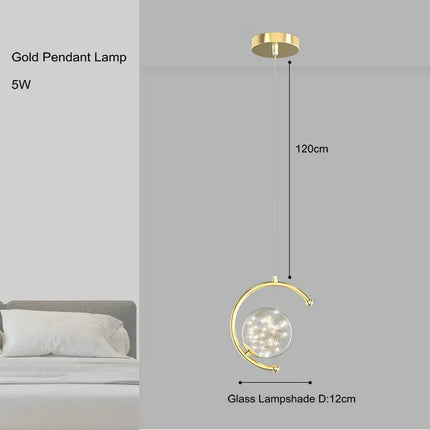 suspension boule de verre nordique pour luminaires gypsophile
