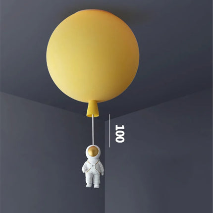 Plafonnier LED nordique avec motif astronaute et ballons pour enfants — LZ4X9QJ