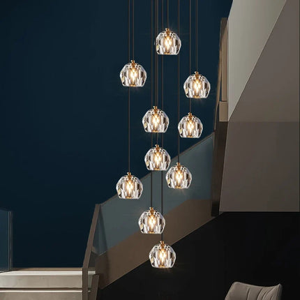 Lustre contemporain en cristal pour café, bar et restaurant — LZ4T9X