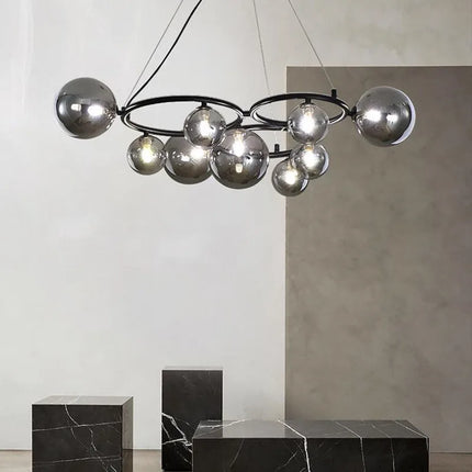 Suspension moderne en verre avec ampoule intégrée pour intérieur — LZ4P9XQ