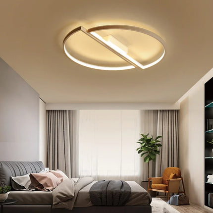 Plafonnier LED demi-cercle au design nordique moderne — LZ4X9T2