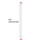 P 8cm / Corps de lampe chromé / Blanc chaud
