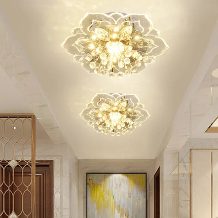 Lustre en cristal à motifs floraux pour éclairage intérieur — LZ4P9XJ