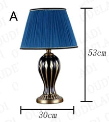 Lampe de bureau américaine antique en céramique peinte à la main — LZ4QJ7M