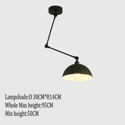 Suspension nordique pliable en aluminium avec bras long et LED — LZ4X9P2M