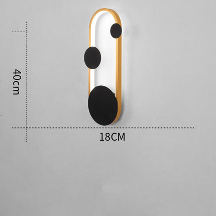 Applique murale LED moderne à forme arrondie — LZ4G7XQ
