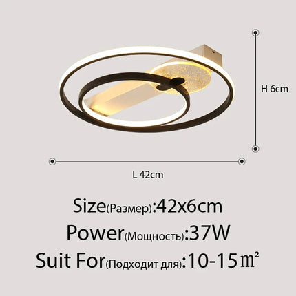 Plafonnier LED rond ultra fin pour intérieur design maison — LZ4G7XQ