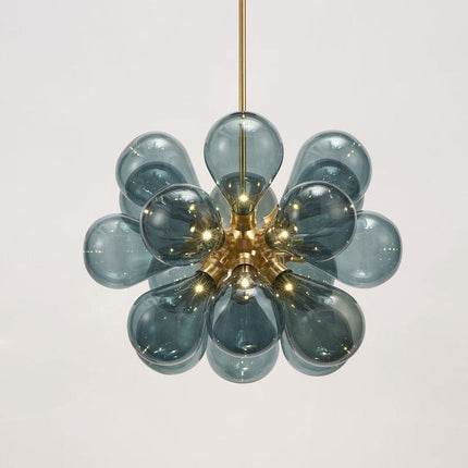 Lustre moderne avec multiple boule en verre Beans