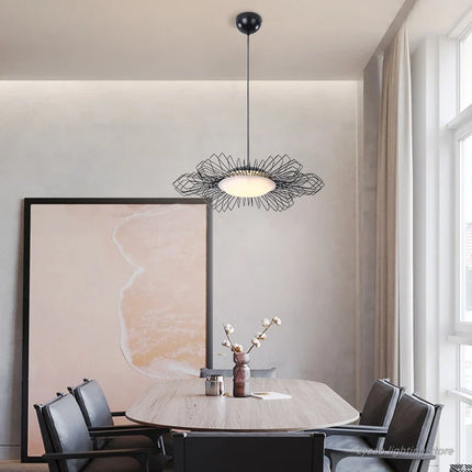 Lustre moderne en fer pour décoration intérieure nordique — LZ4X9P