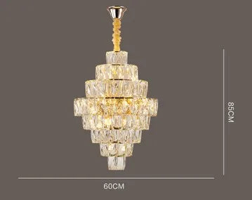 Lustre en cristal au design nordique pour intérieur élégant — LZ4X9P2Q