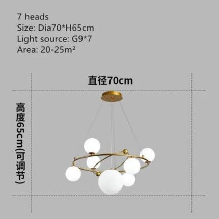 Suspension LED nordique en verre décorative pour intérieur — LZ4T9X