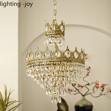 Lustre couronne moderne en cristaux pour intérieur — LZ4X9P2