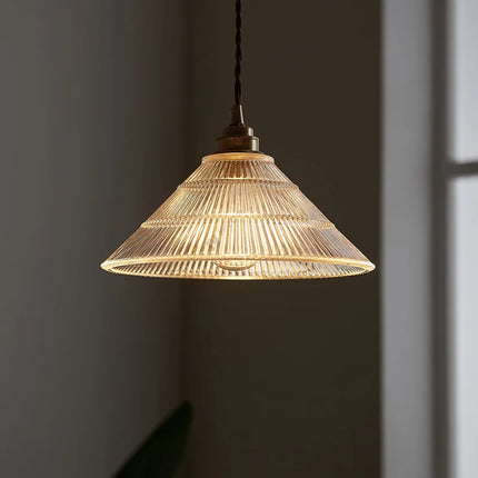 Suspension nordique en laiton et verre au style rétro américain — LZ7D9Q