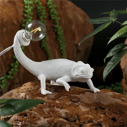 Applique murale lézard en résine avec luminaire de nuit — LZ4X9P2